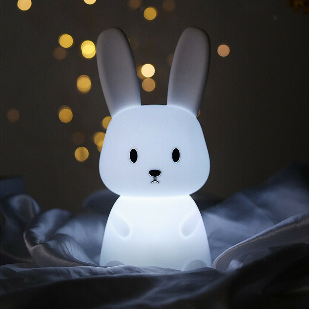 Cute Rabbit Night Light Kids Toddler LED Light For Nursery Baby Lamp Bedroom