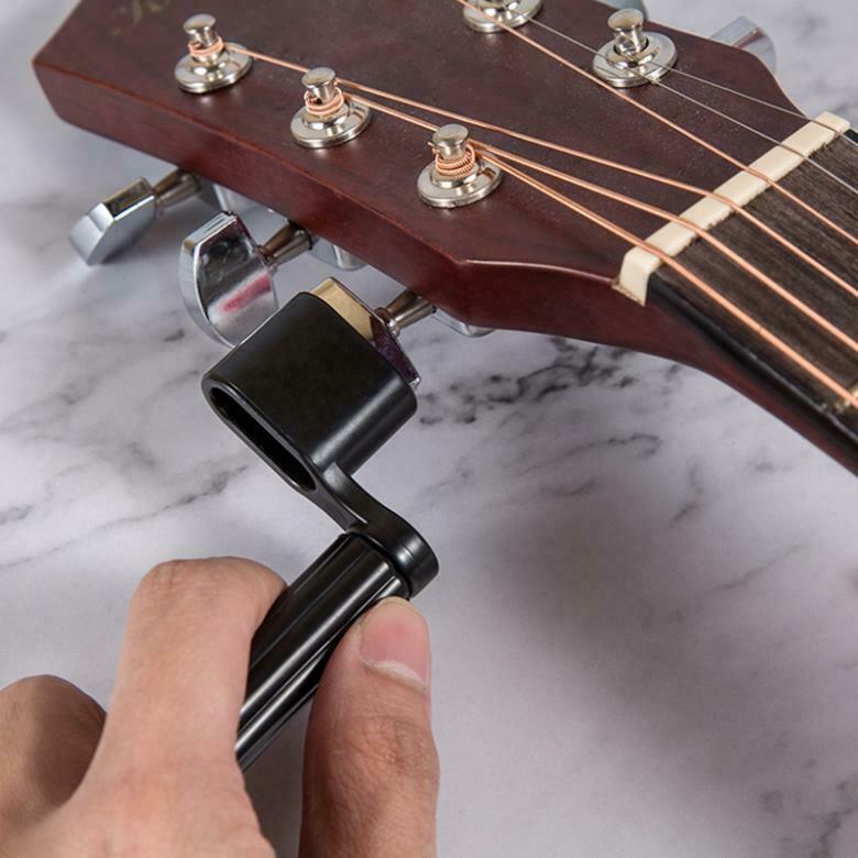 Black Guitar Winder Quick Speed Guitar Bass Peg Head String Tuning Tool