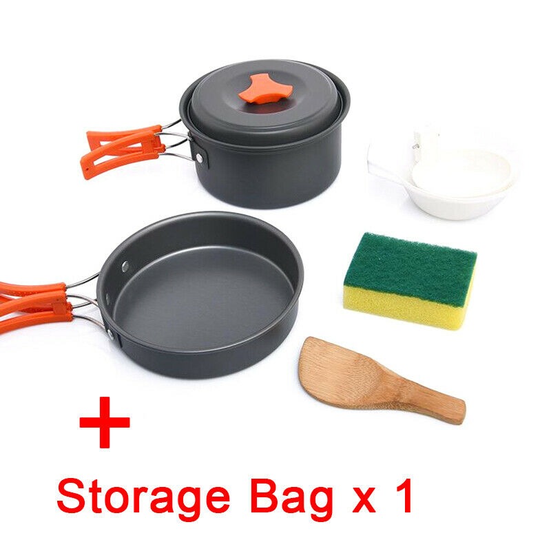 Camping Tableware Outdoor Cookware Set Pots Tourist Equipment Utensils HikinBDA