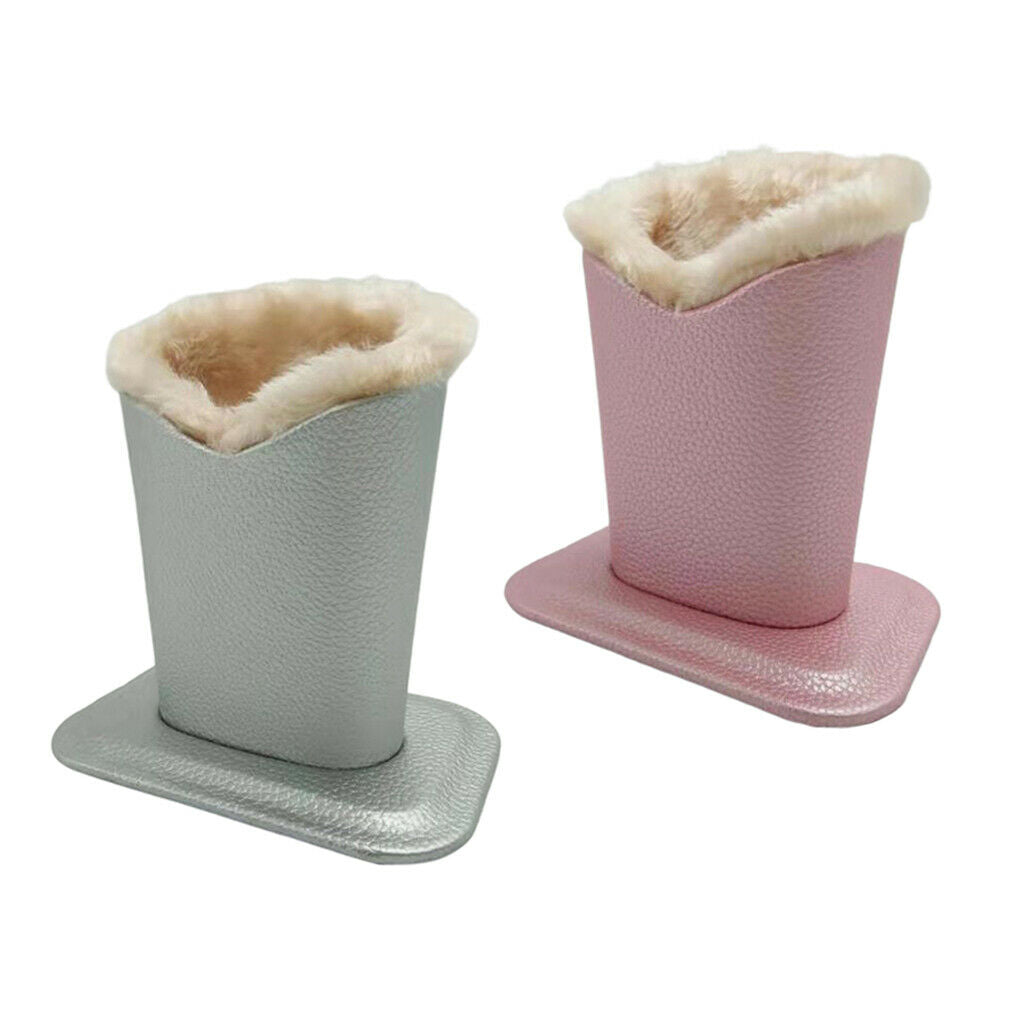 2 lot Plush Lined Eyeglasses Holder Sunglasses Pen Holder For Nightstand