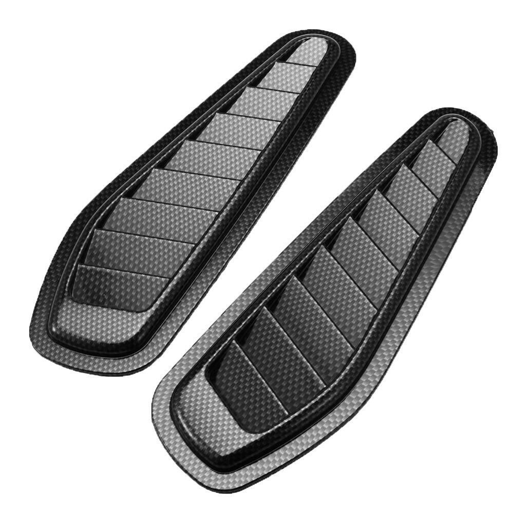 2 Pieces ABS Race Car Hood Scoop Bonnet Air Vent Decorative Accessories