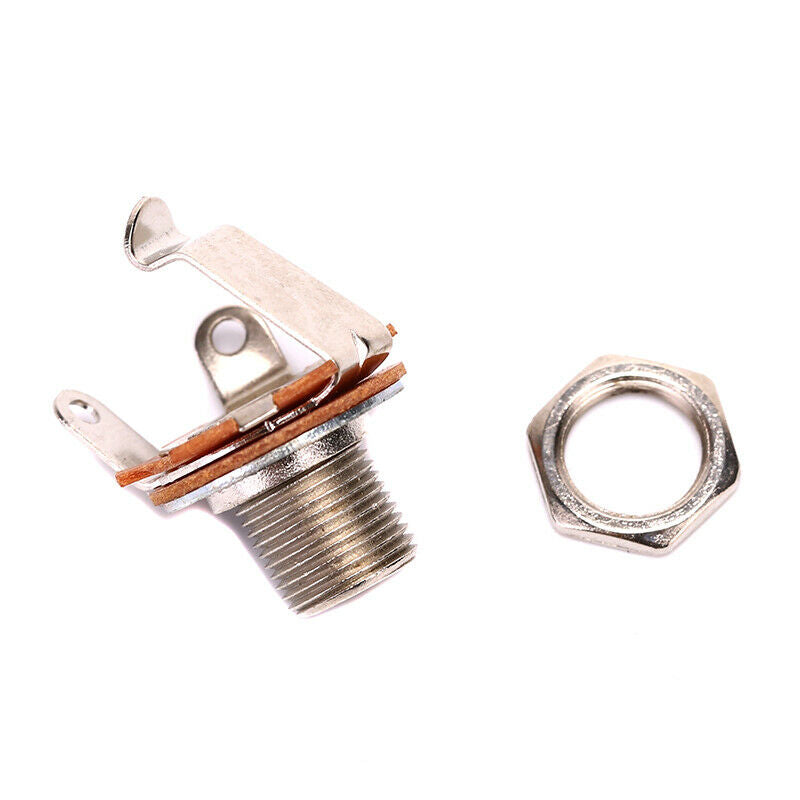 6.35mm 2-Conductor Mono Chassis Guitar Jack Input Output Guitar Accessori.l8
