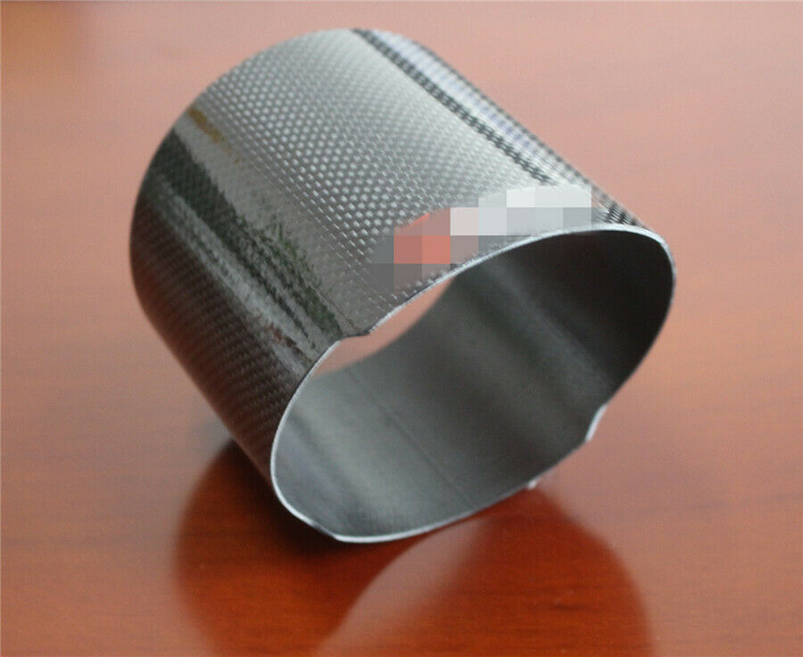 4.5 inch 114mm Carbon Fiber Exhaust Pipe Cover Muffler End Tip Shell For Car SUV