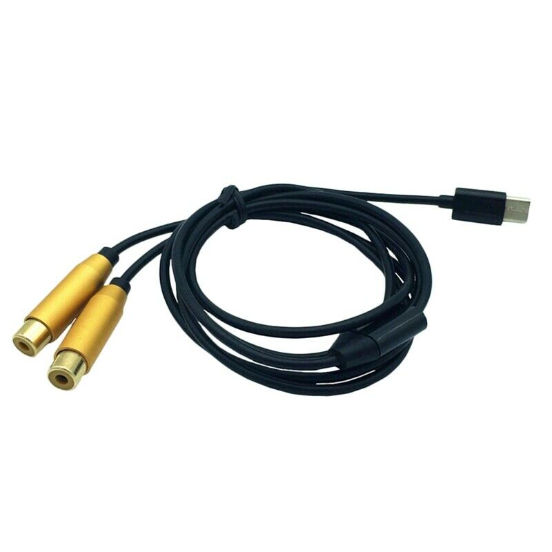 Dual Rca Female To Type-C Usb C Signal Video Av Audio Cable Connector Lead CorF1