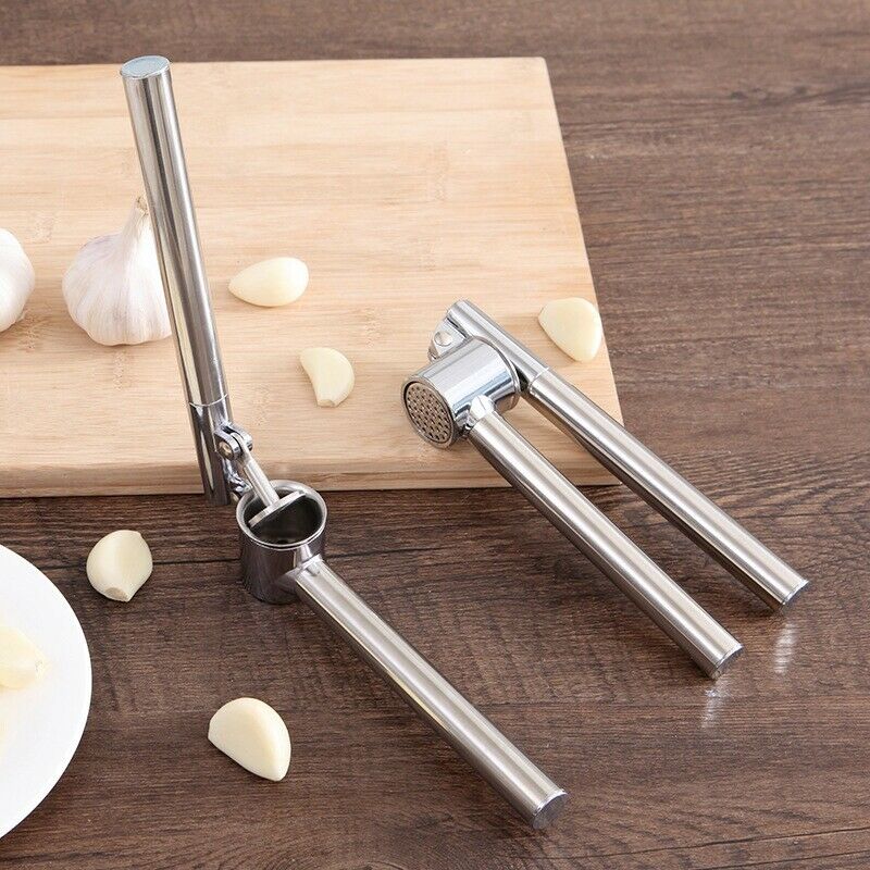 New Heavy Duty Stainless Steel Garlic Squeeze Press Portable Kitchen Tools FasR7