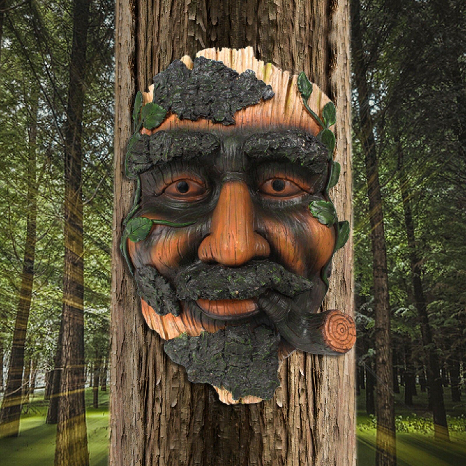 Tree Face Decor Funny Whimsical Tree Hugger Flower Pot Garden Wall Planter