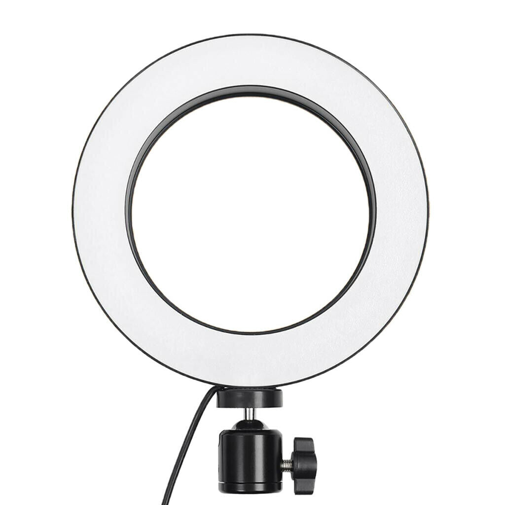 LED Ring Fill Light with USB Plug Dimmable Lighting Kit for Makeup
