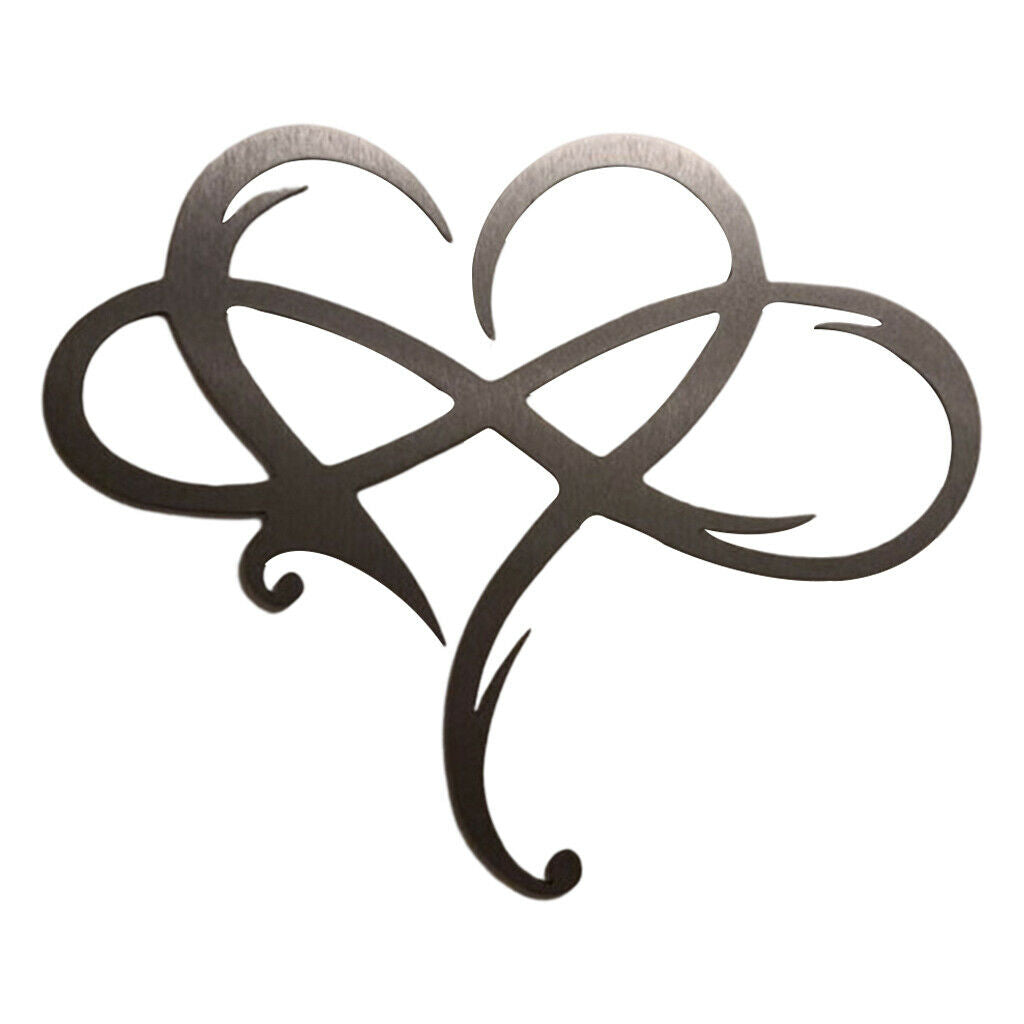 Iron Heart Wall Decor Patio Yard Hanging Ornaments Artwork Wall Sculpture