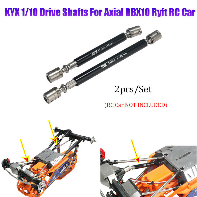 For Axial RBX10 Ryft RC Car Upgrade 1:10 KYX DIY New Front+Rear Drive Shafts Car