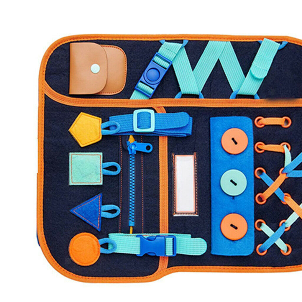 Busy Board Basic Skills Board Fine Motor Training Travel Toys Learn to Dress