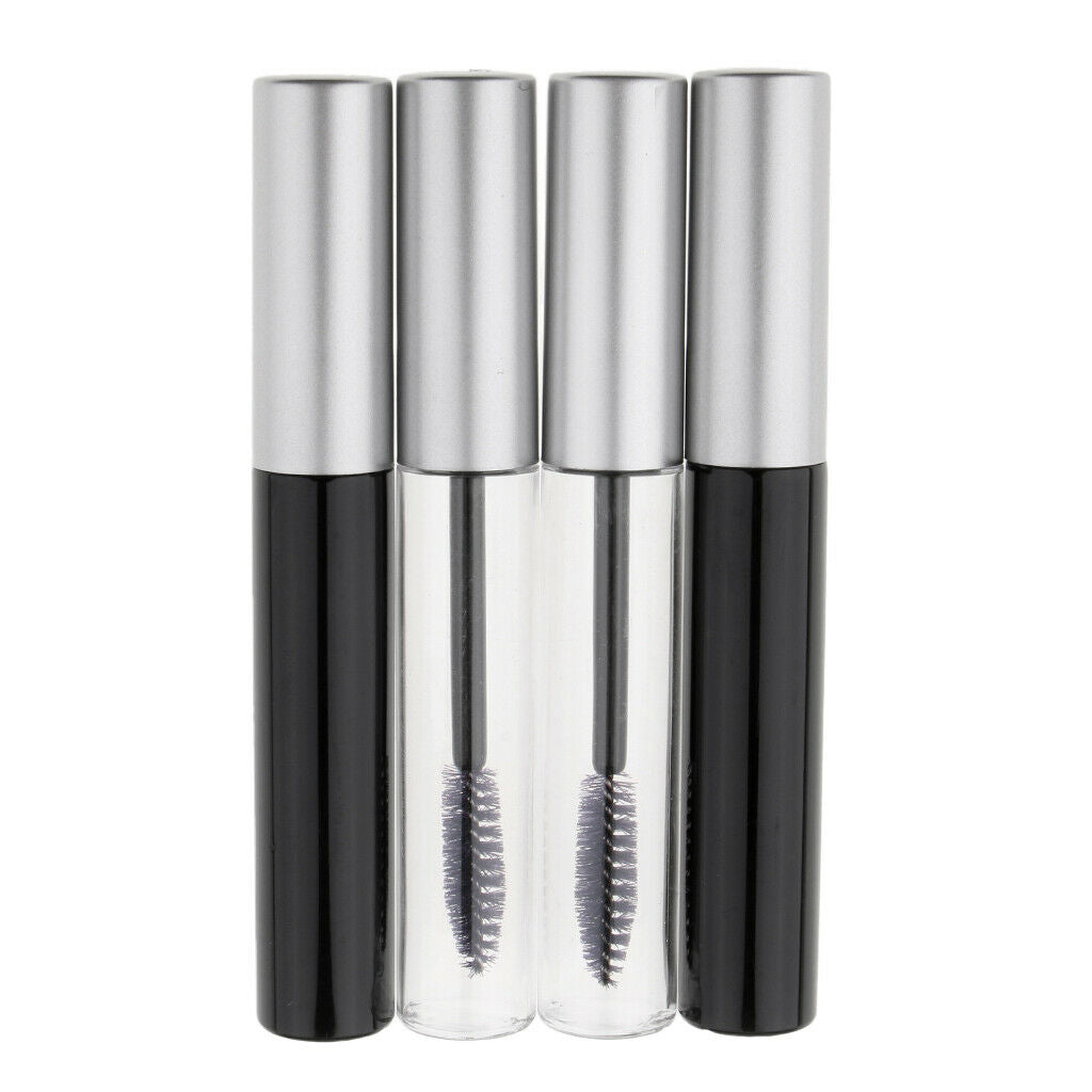 4 Piece 10ml Empty Mascara Tubes Wands Eyelash Oil Vial Liquid Bottle Funnel