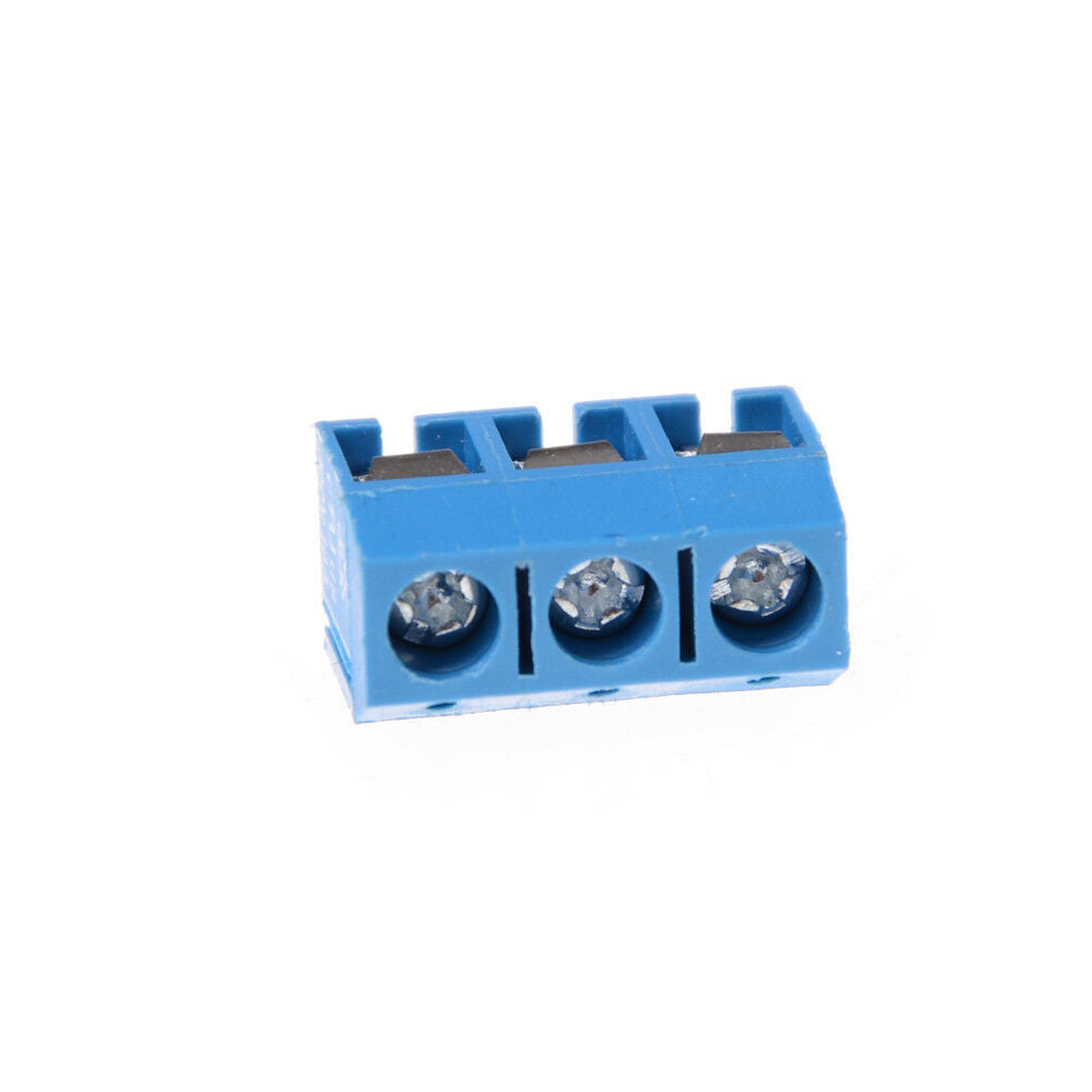 10X KF301-3P Pitch 5.0mm Straight Pin PCB 3Pin Screw Terminal Block Connecto WF