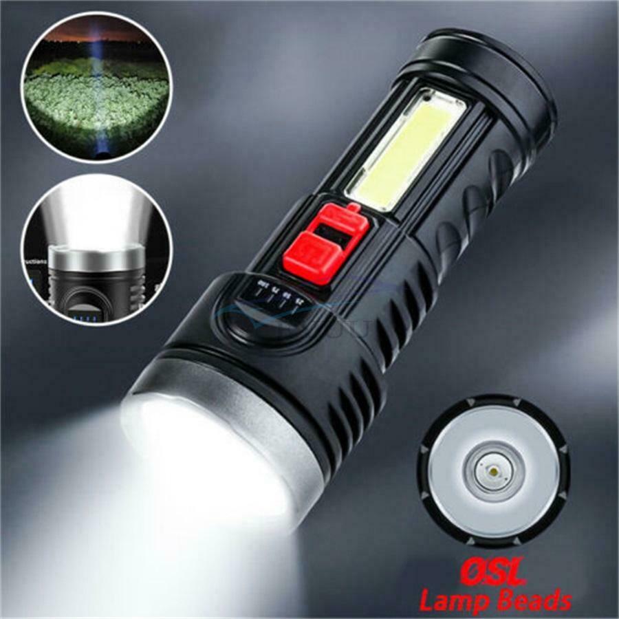 1 × Micro USB Charging Port And Battery Aluminum Reflector Portable Flashlight