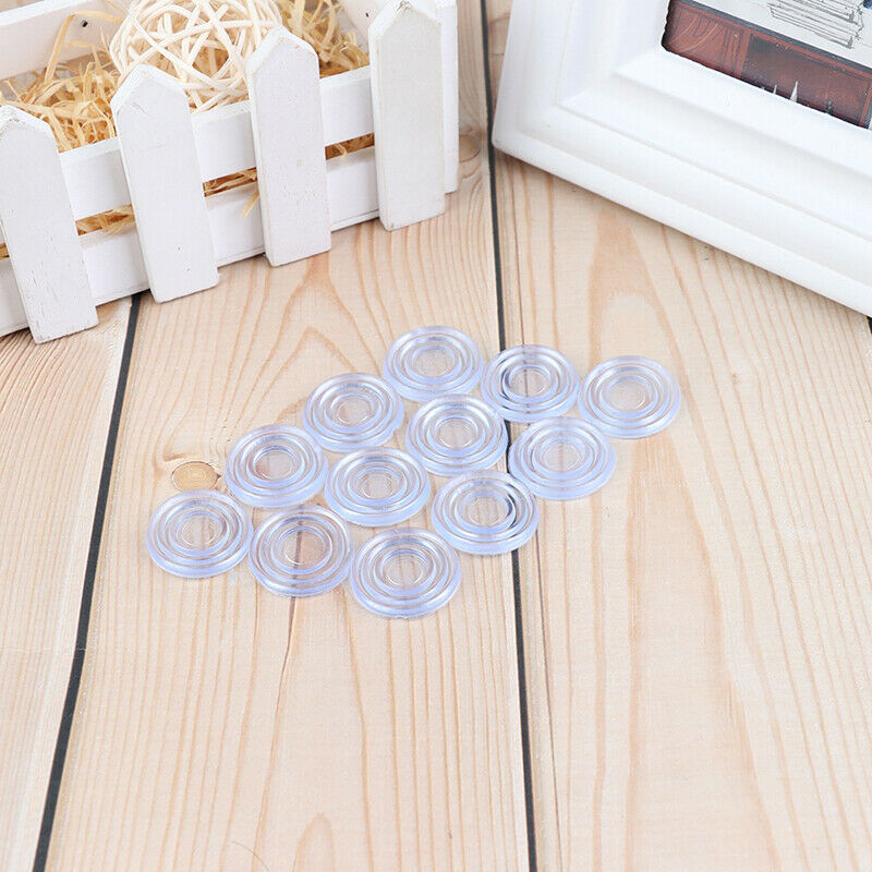 100pcs Furniture Glass Table Mat Non-Slip Insulating Silicon Soft Rubber Gask_DD
