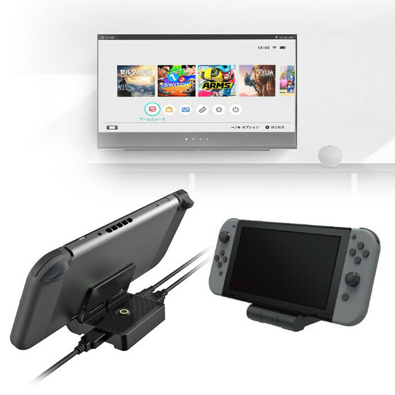 5V/2A USB3.0 TV Video Converter Fold Base HD Charger Station For Game Machine