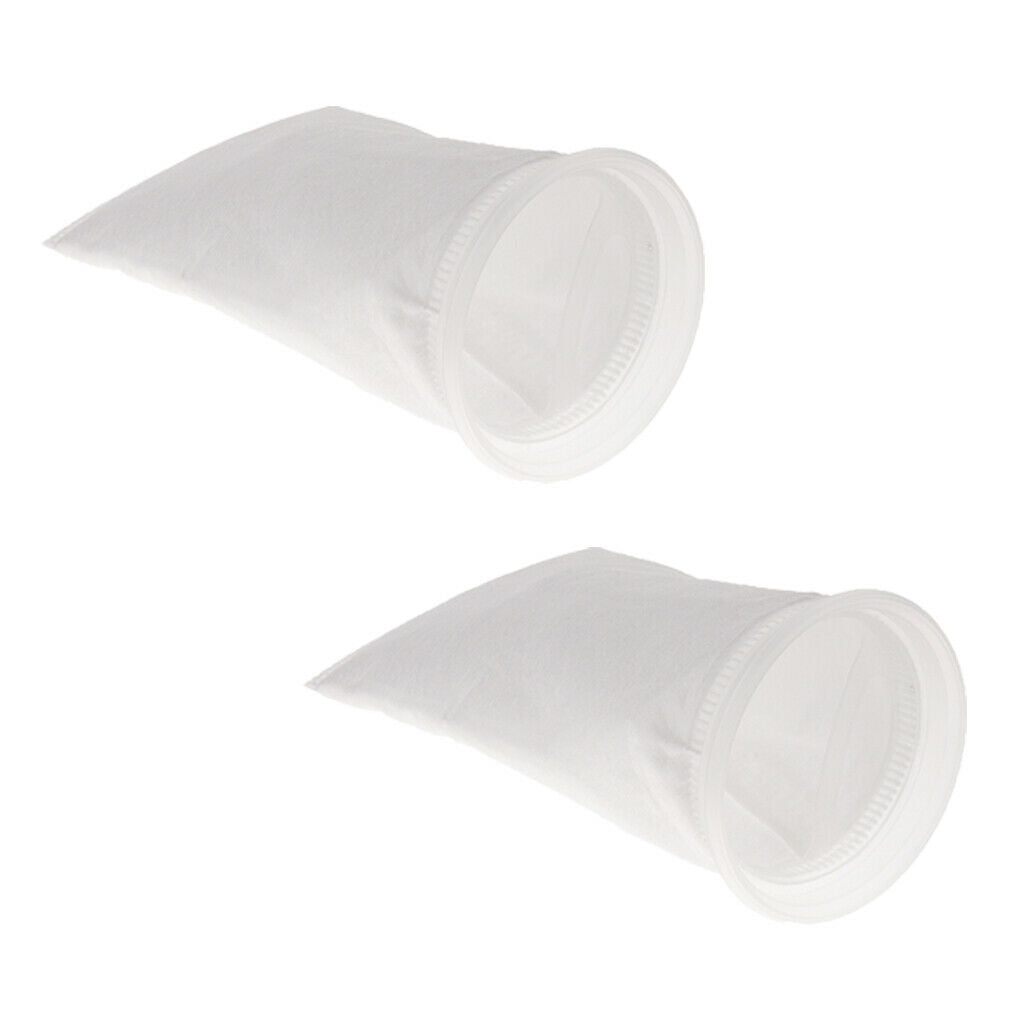 2 pcs Aquarium Tank Filter Bag Aquarium Felt Filter Sock Bag 150um