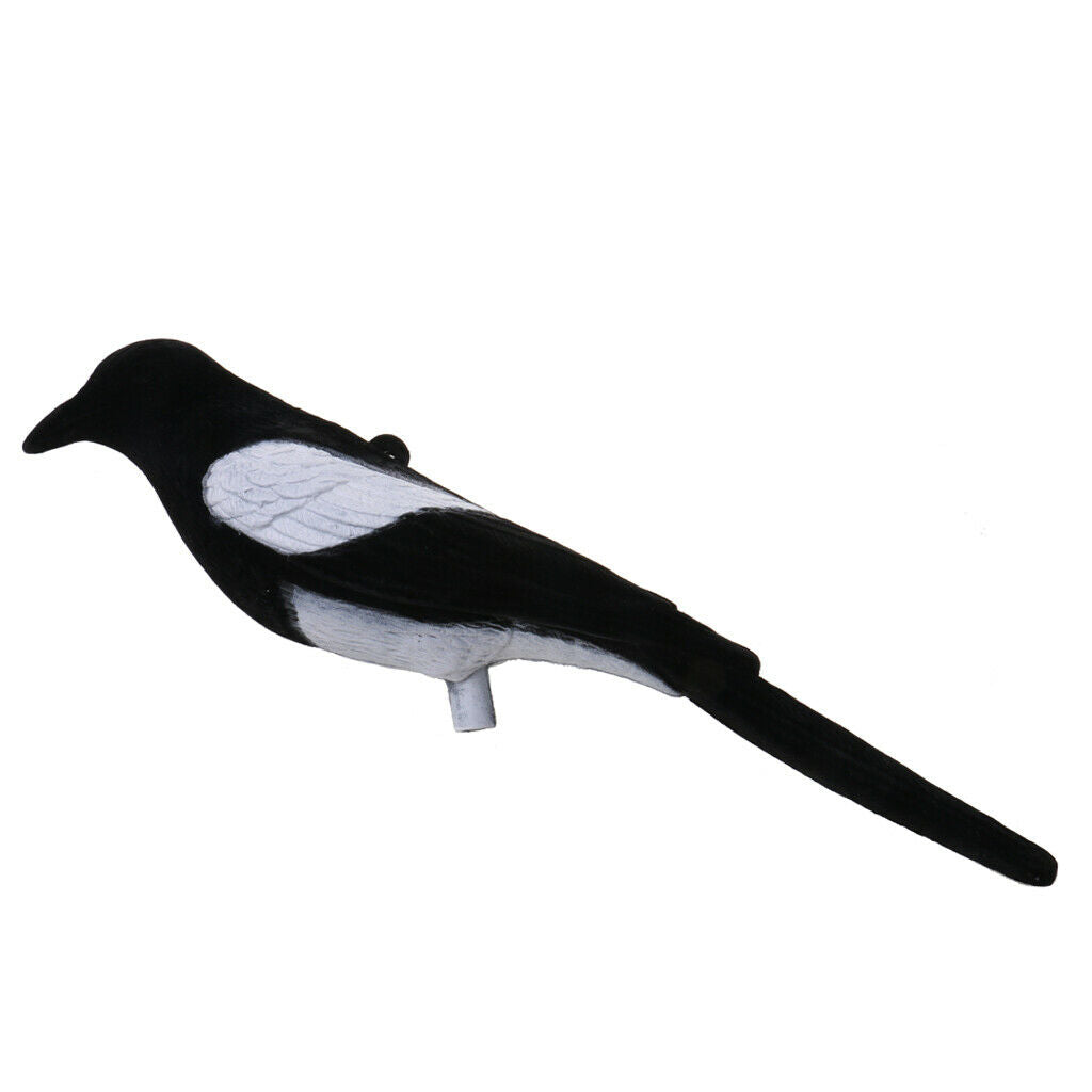 Full Flocked Realistic Calling Magpie Decoy Shooting/Hunting Decoying Baits