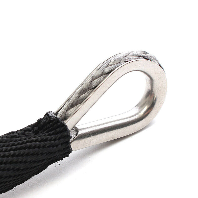 5000-5700lbs 50ft Ã—6mm Nylon Synthetic Fiber Winch Line Cable Rope Car ATV UTV
