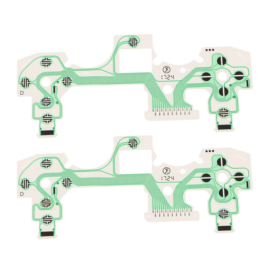 Prettyia 2 x Button Ribbon Circuit Board Film for PS4 Controller Dualshock 4