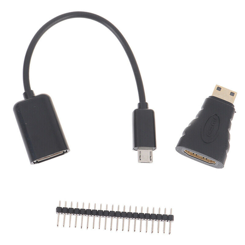 3 in 1 Set for Raspberry Pi Zero HDMI Adapter OTG Cable Male 40P GPIO Hea.l8