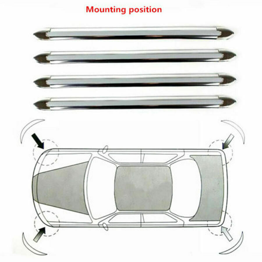 4pcs Front Rear Car Accessories Bumper Corner Protector Guard Cover Anti Scratch