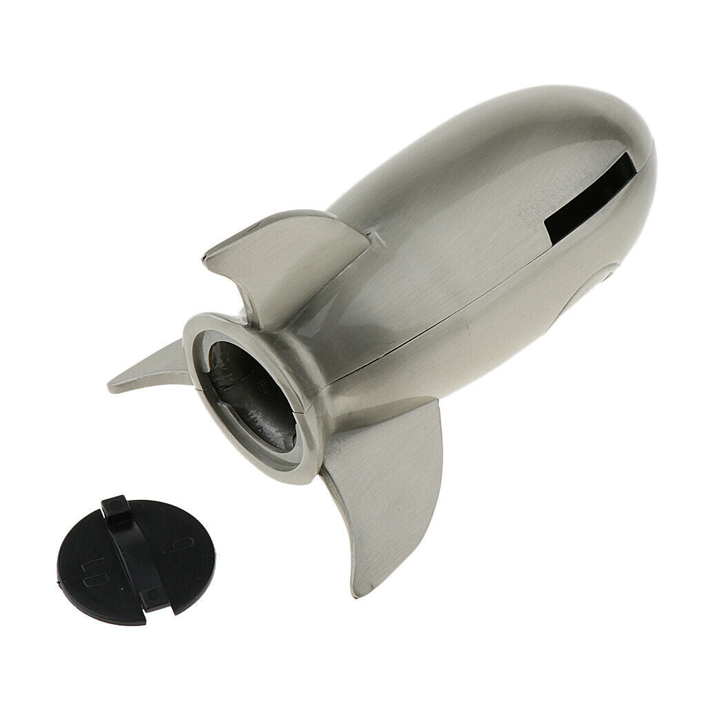 Rocket Shaped Metal Piggy Bank Coin Bank Money Bank Best Christmas Birthday