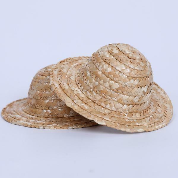 Fashion Handmade Round Straw Hat Melon Accessories For Costume