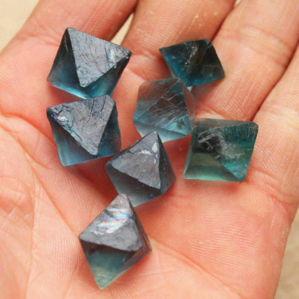 US Natural Clear Green Blue Fluorite Crystal Fluorite Rough Stone Wholesale Lot