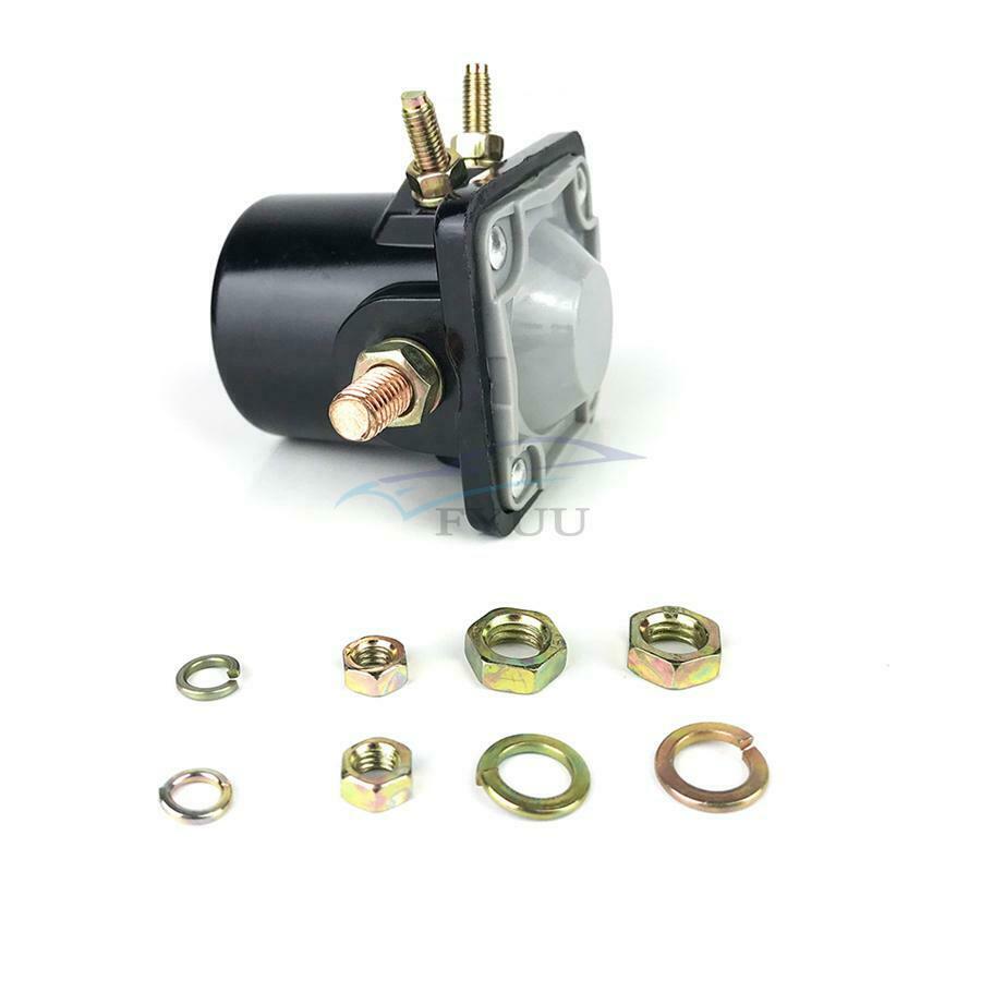 1 Set 12V Starter Solenoid Switch Black For Johnson OMC Evinrude Outboard Motor