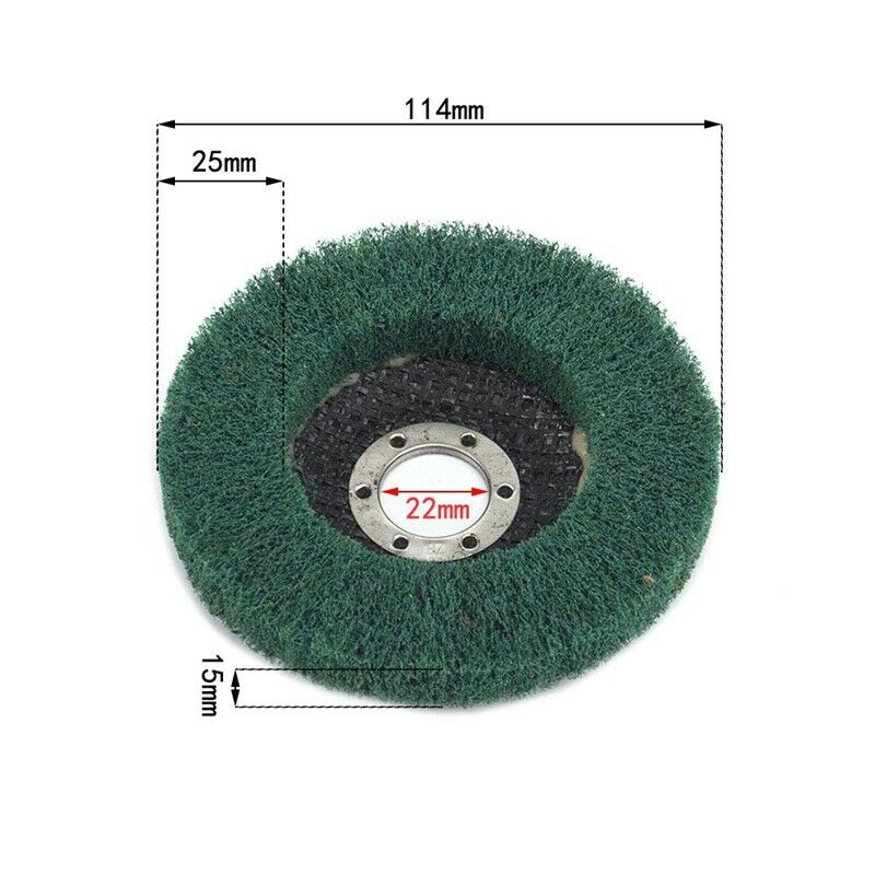 5Pcs Nylon Fiber Flap Wheels Polishing Buffing Wheel Scou Pad Grinding Disc foF8