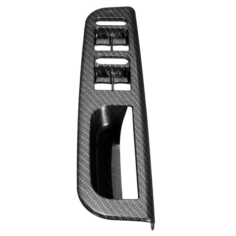 Carbon Fiber Pattern Door Window Switch Control Panel Bezel for Passat Golf taA4
