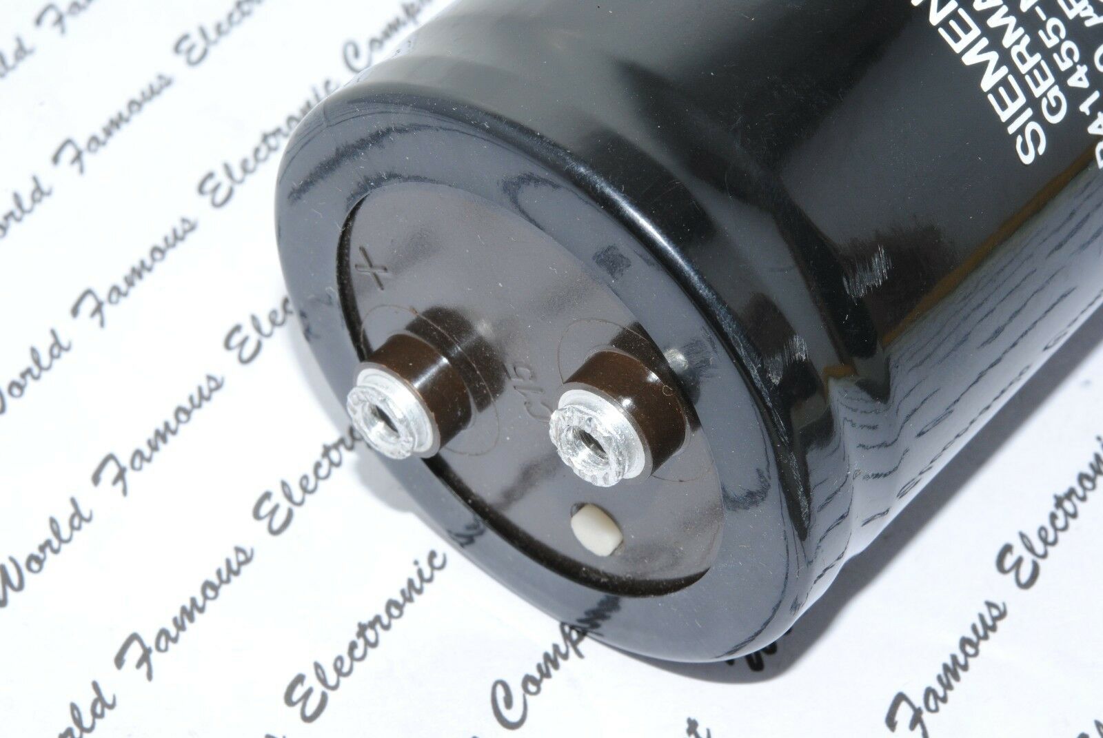 1pcs - SIEMENS 22000uF (22000µF) 63V Capacitor B41455-N8229-T + Clamp Holder