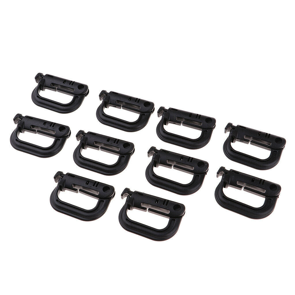 20pcs Keychain  Locking Buckle Carabiner Climbing Hook Attachment