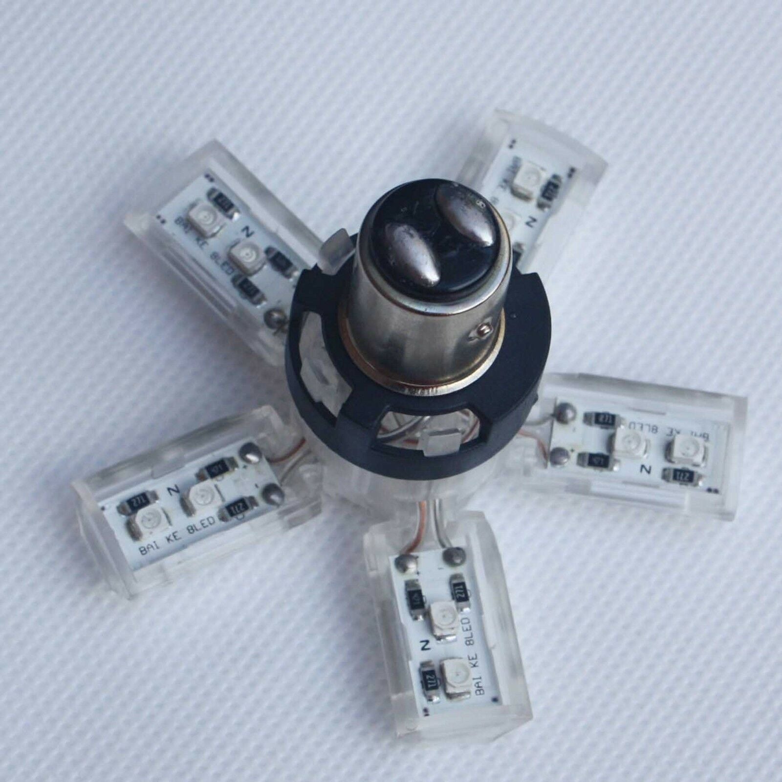 2x 40SMD 1157 BAY15D P21/5W RED LED Spider 5-Arm Car Auto Brake Stop Bulb Light