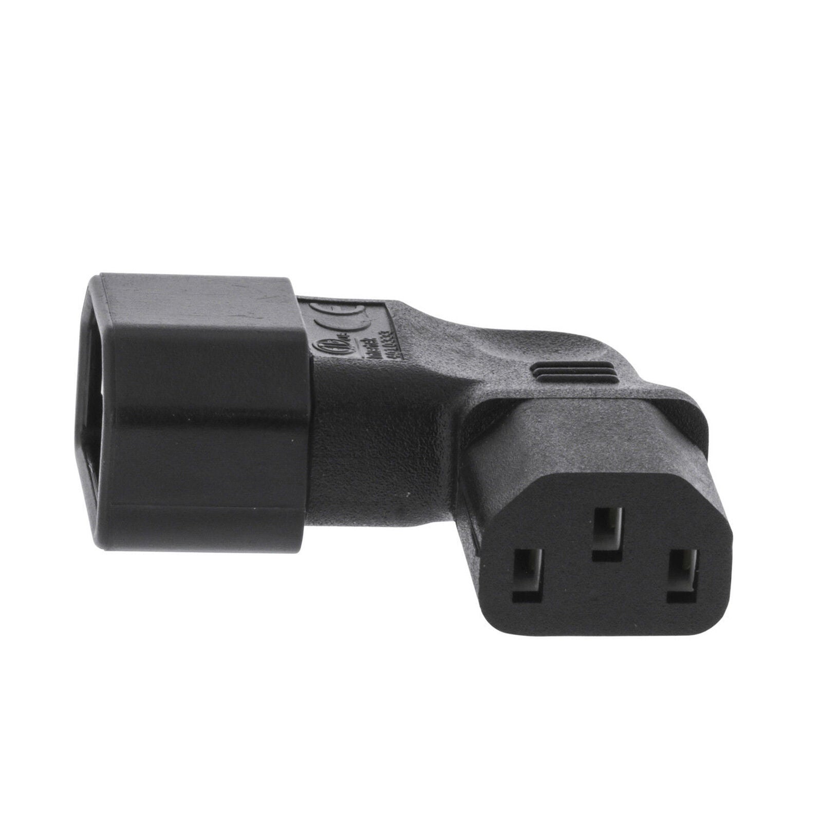 10A IEC320-C13 Male to C14 Female 90-Degree Angle Angled Power Adapter Converter