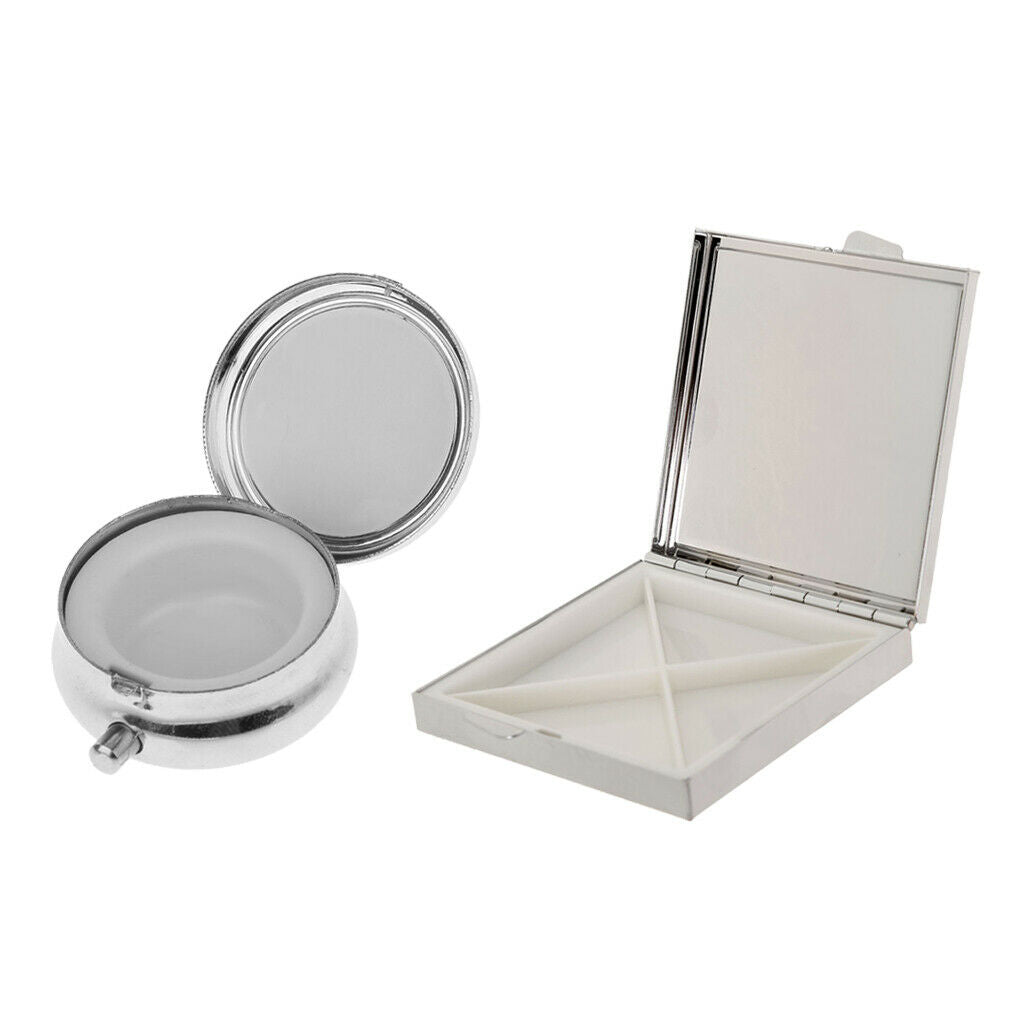 Mini Purse Metal Pill Box Medicine Organizer Container Case Jewelry Storage