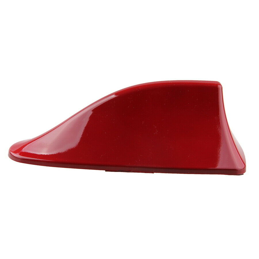 Red Shark Fin Style Antenna Roof SUV Car Universal Aerial FM/AM Radio Signal