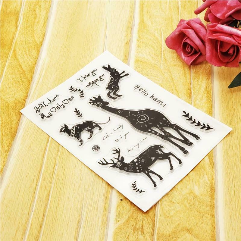 Animals Silicone Clear Seal Stamp DIY Scrapbooking Embossing Photo Album Decor