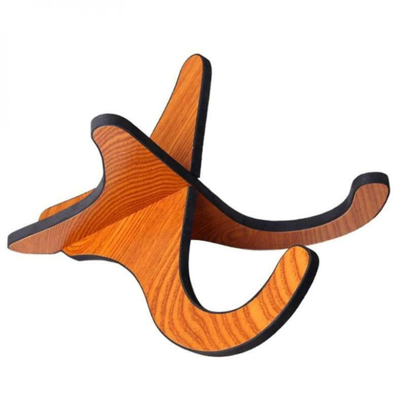 Ukulele Violin Holder Stand Wooden Foldable Stand Collapsible Display Stand