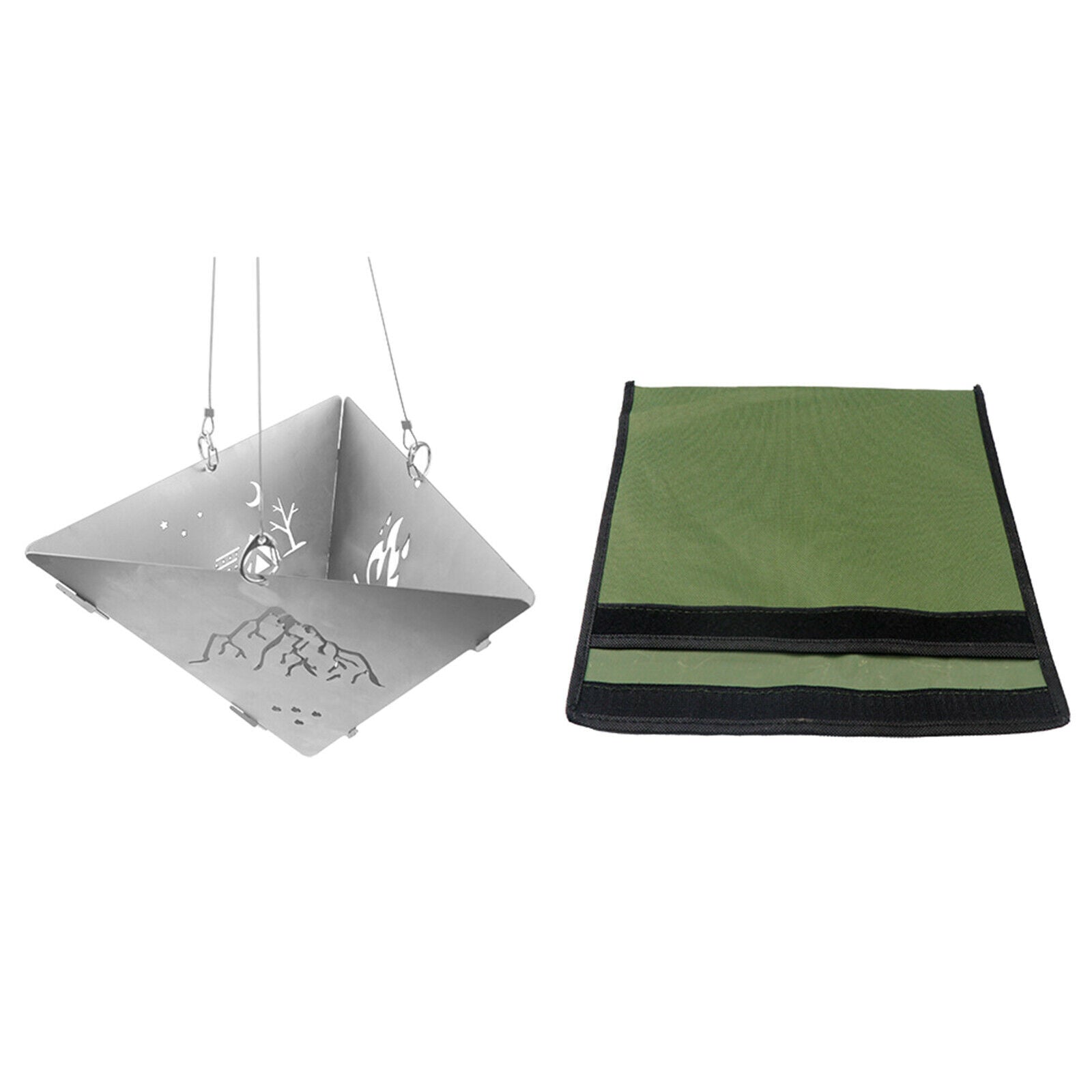 Outdoor Stainless Steel Wood Burning Camping Stove Campfire Pit Wood Stove