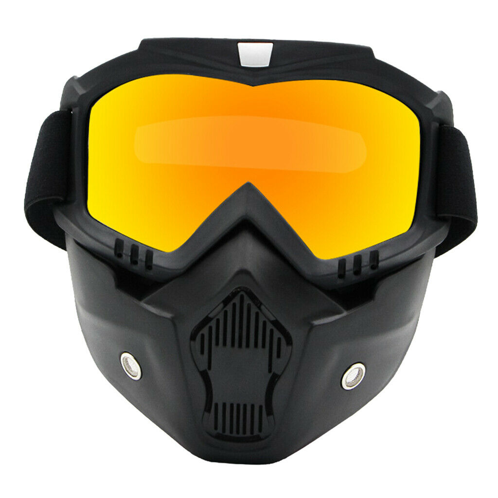 2PCS Black Motorcycle Goggles Protection Sunglasses Cycling Accessories