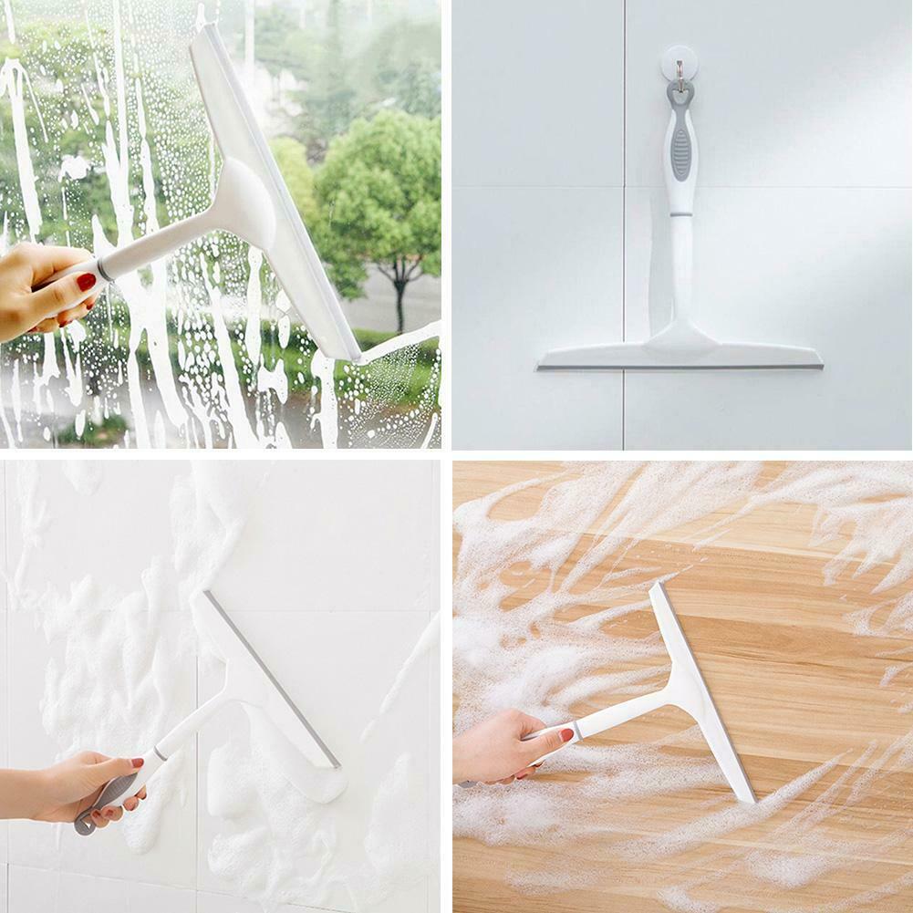 Practical Window Glass Wiper Scraper Cleaner Non-slip Grip Squeegee Tools @