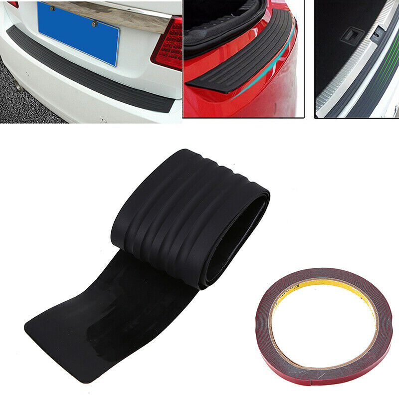 Car Rubber Rear Bumper Protector Trim Strip Trunk Sill Protector Scratch Pad