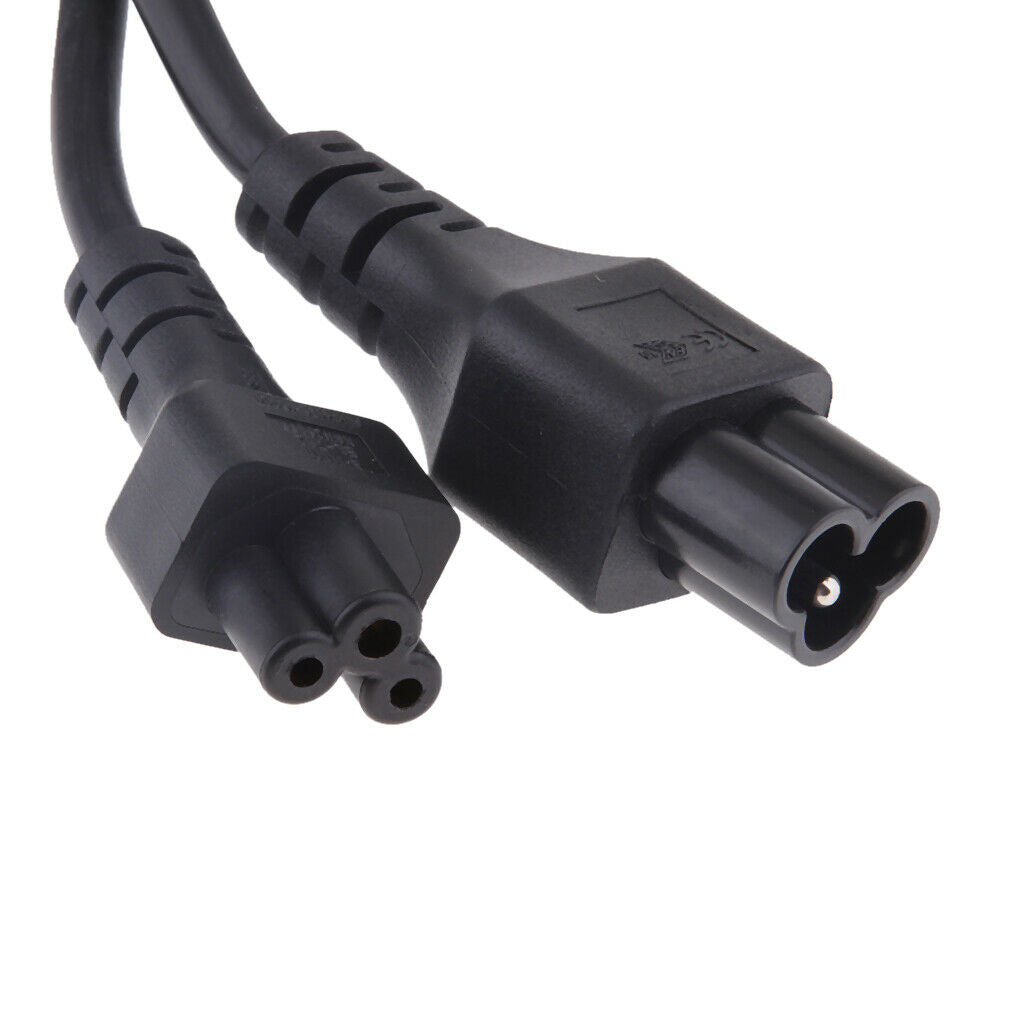 50cm IEC 320 Power Cable Female Micky to Clover Leaf Adapter Lead C5 to C6