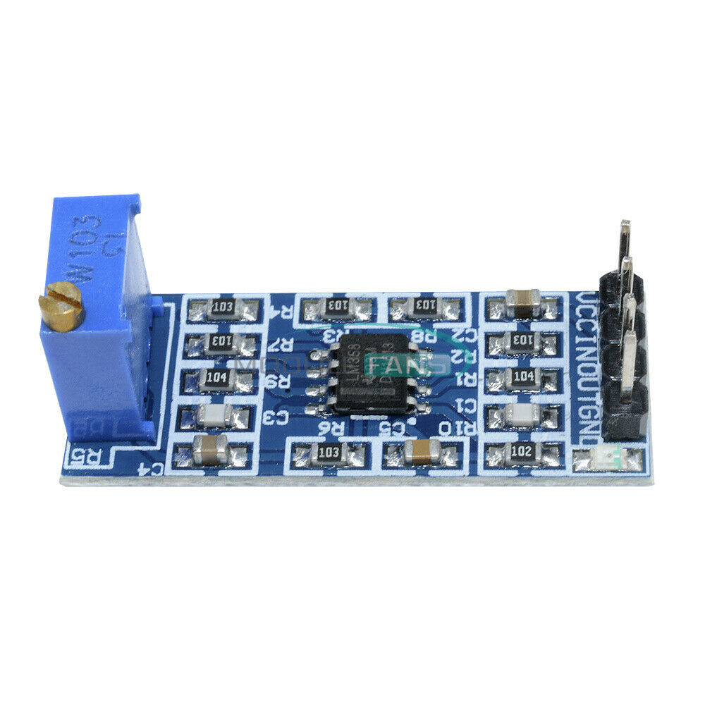 2PCS 100 times LM358 gain Signal amplification amplifier Operational Module