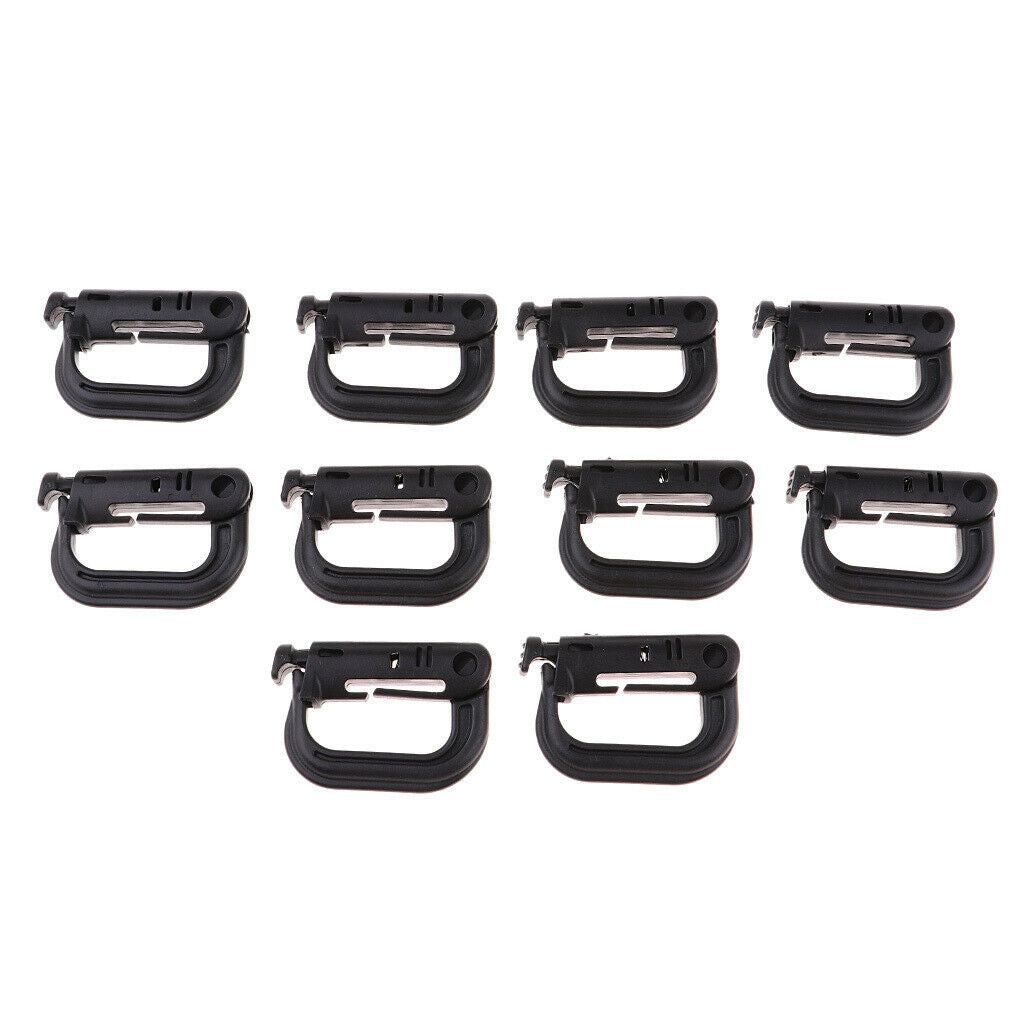 20pcs Keychain  Locking Buckle Carabiner Climbing Hook Attachment