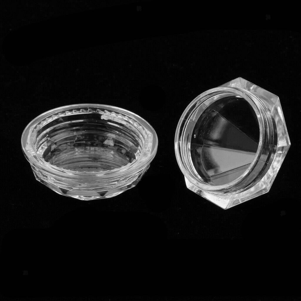 5 Gram Diamond Shaped Plastic Pot Jars, Cosmetic Containers, 10 Pack