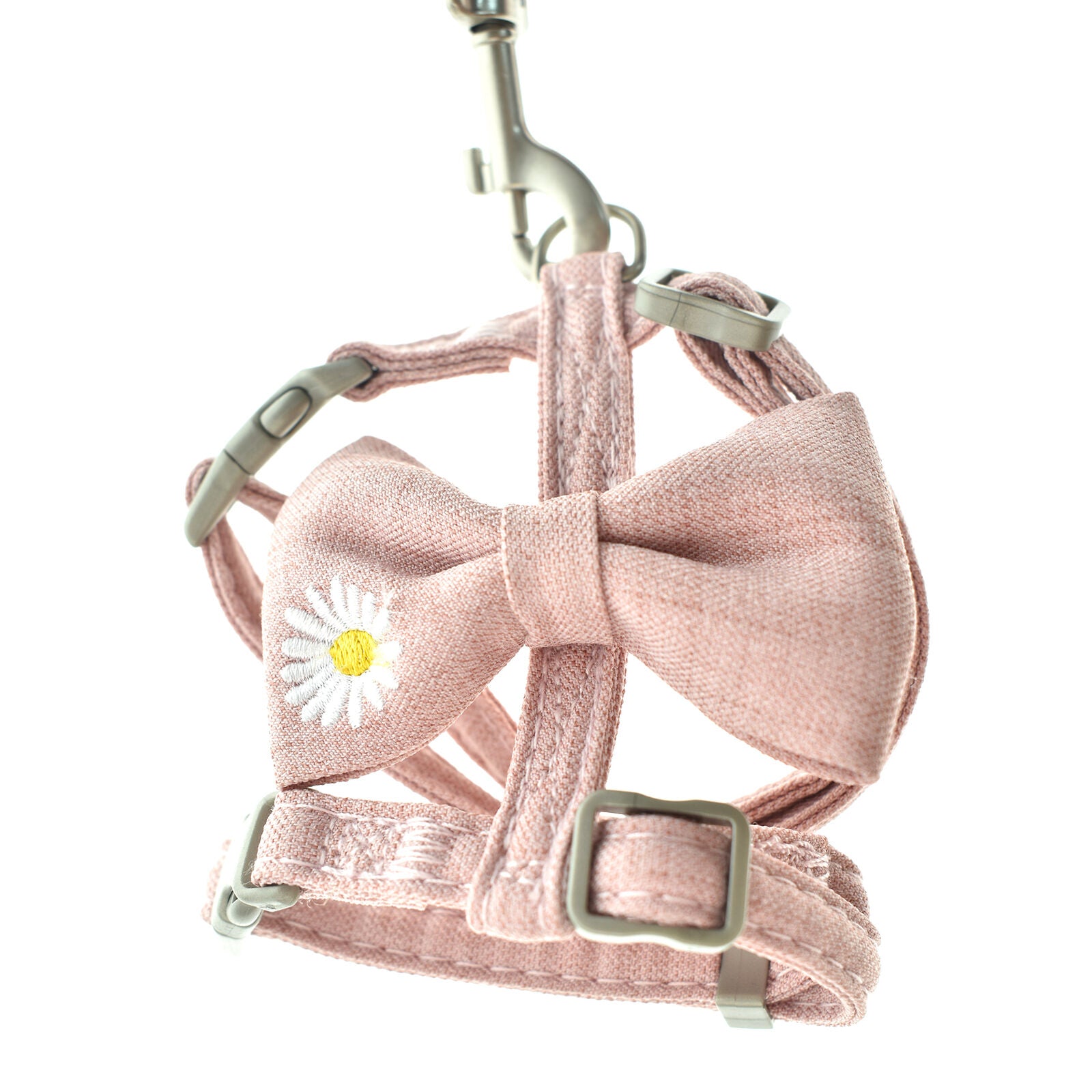 Adjustable Cat Collar Harness Leash Set Bow Kitten Halter Collar Harness Belts