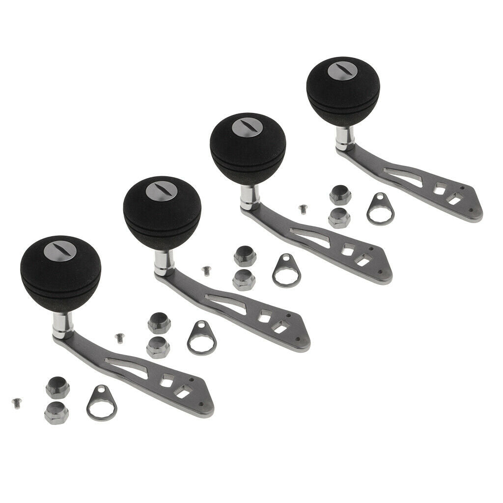 4pcs Universal Fishing Reel Handle Grip Left / Right Hand Interchangeable for