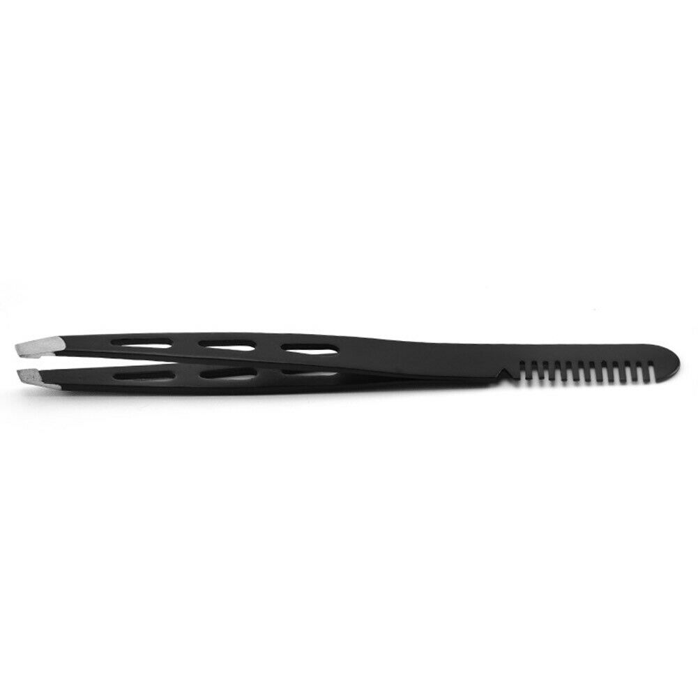 Eyebrow Tweezer Hair Beauty Slanted Puller Stainless Steel Eyebrow Clips @
